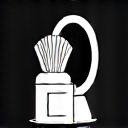 Makeup Brush and Mirror Icon